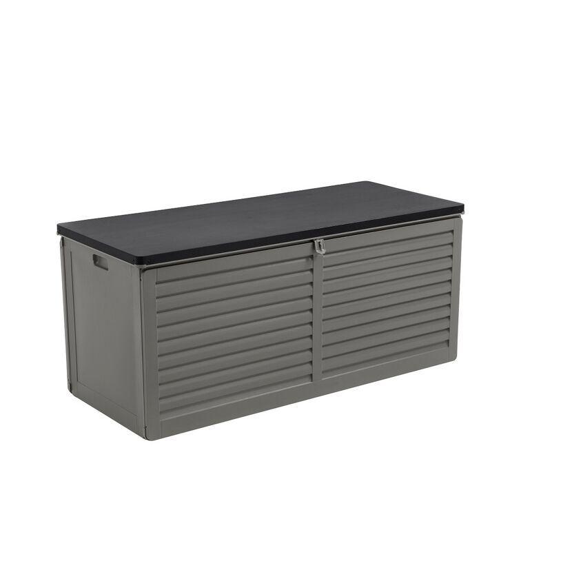 Graue Kissenbox mit Deckel