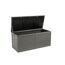 Geöffnete graue Kissenbox