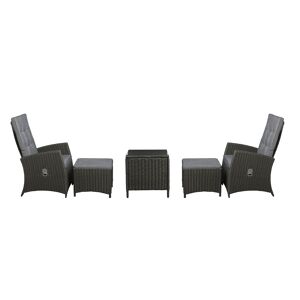 Relaxsessel-Set 'Linnea' 5-teilig