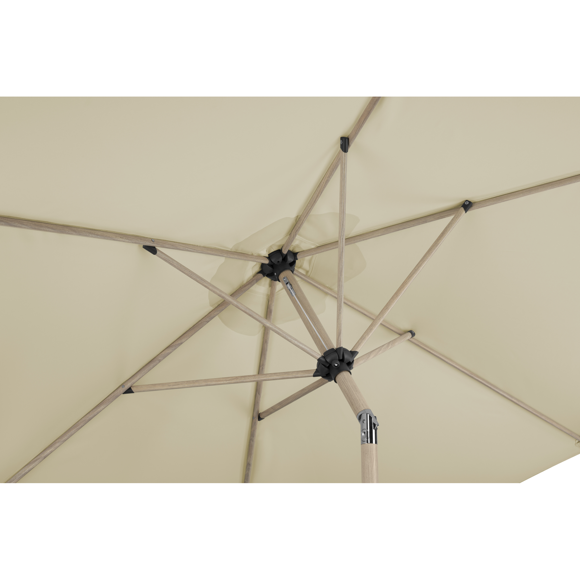 Marktschirm 'Cordoba' naturfarben Ø 270 cm