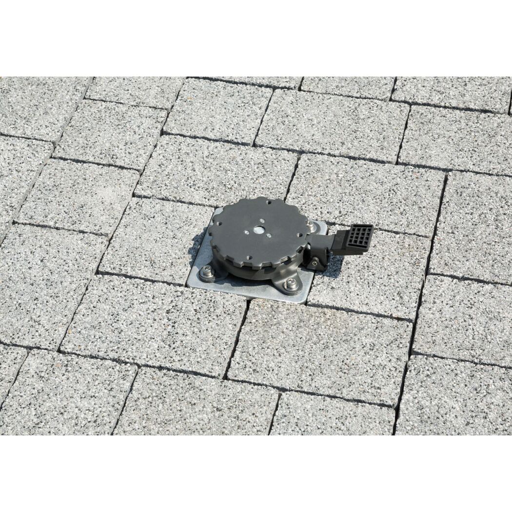 Bodenplatte Stahl 16 x 16 x 40 cm