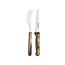 Messer und Gabel mit Holzgriff