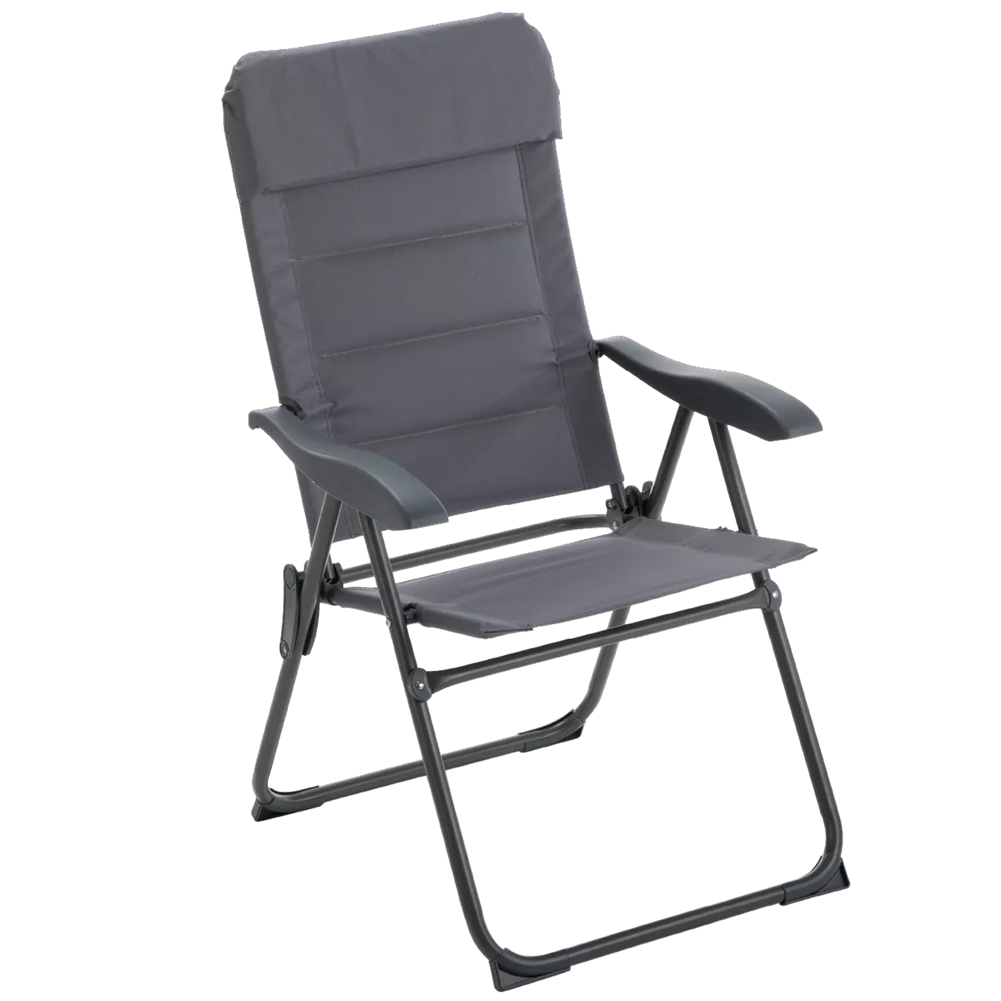 Gartenstuhl 'Island' klappbar Stahl anthrazit 56 x 99 x 64 cm