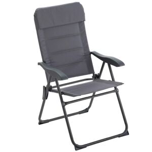 Gartenstuhl 'Island' klappbar Stahl anthrazit 56 x 99 x 64 cm