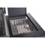 Offener Gasgrill mit Warmhalterost