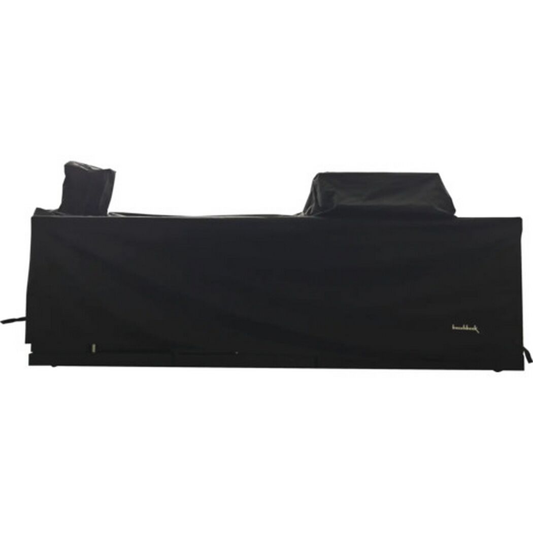 Schwarze Grillabdeckung