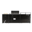 Outdoorküche 'Brigton' schwarz 270 x 68 x 120 cm