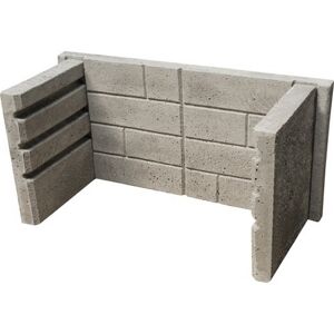 Feuerfester Einsatz für Grillbar 66,5 x 29 x 5 cm 3-teilig