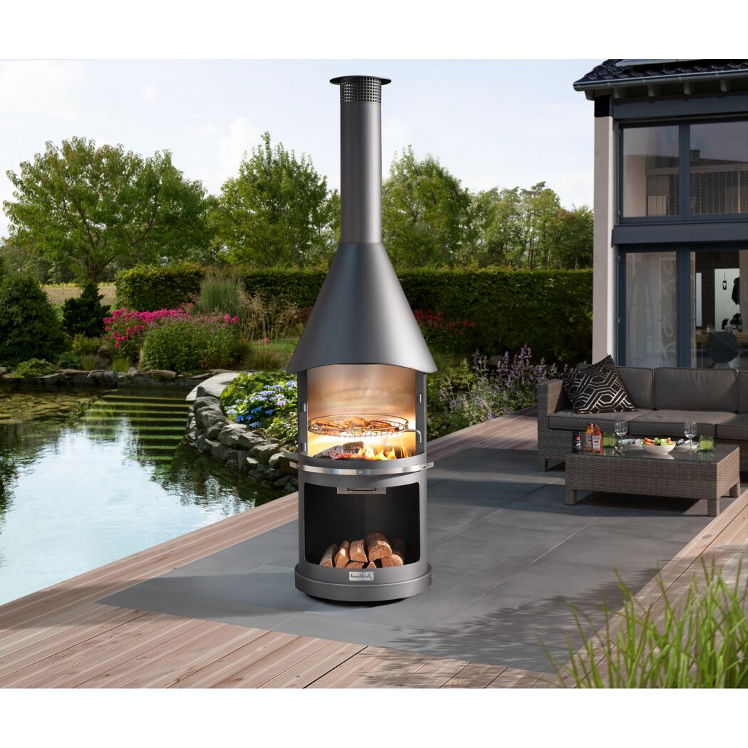 Gartenkamin Sydney mit Grillrost