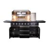 Gasgrill mit sechs Drehreglern