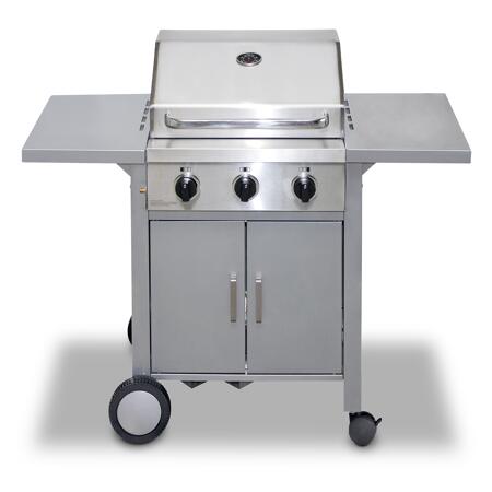 2. Bild von Gas-Grillküche 'Oakland' silbern 122 x 48 cm