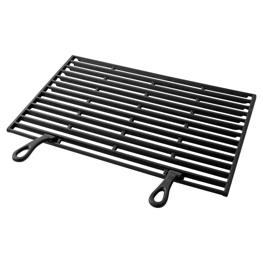 Gusseiserner Grillrost mit zwei Griffen
