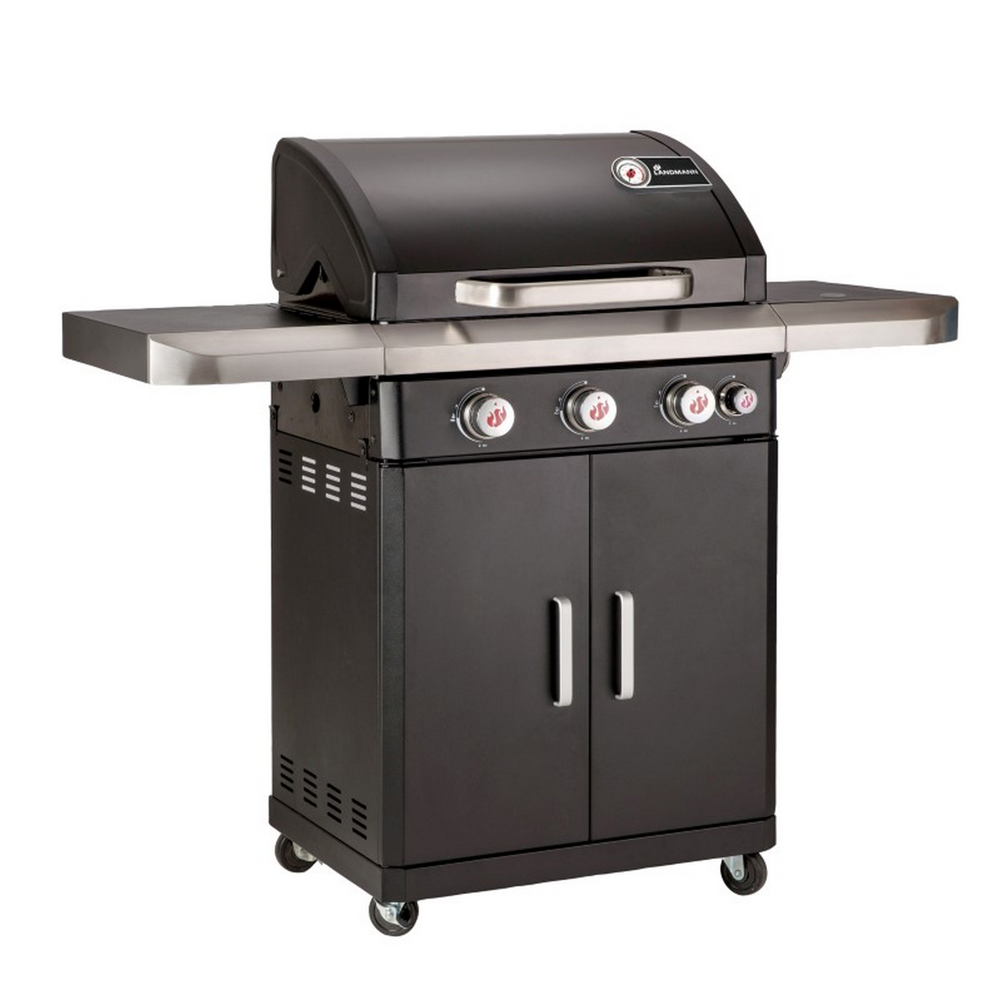 Gasgrill 'Rexon PTS BR 3.1' schwarz/silbern 135 x 120 x 52 cm + product picture