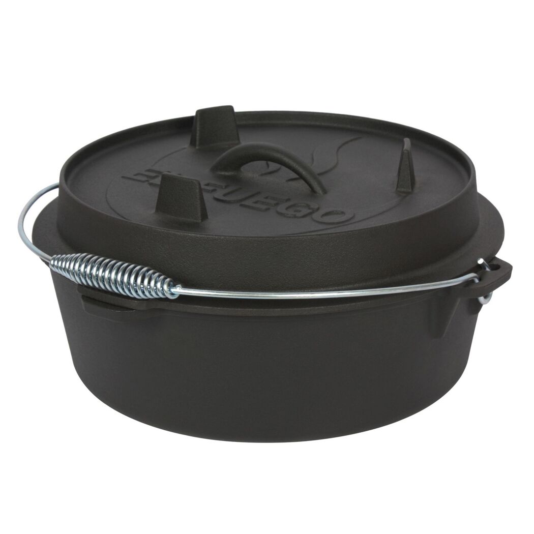 Schwarzer gusseiserner Dutch Oven von El Fuego