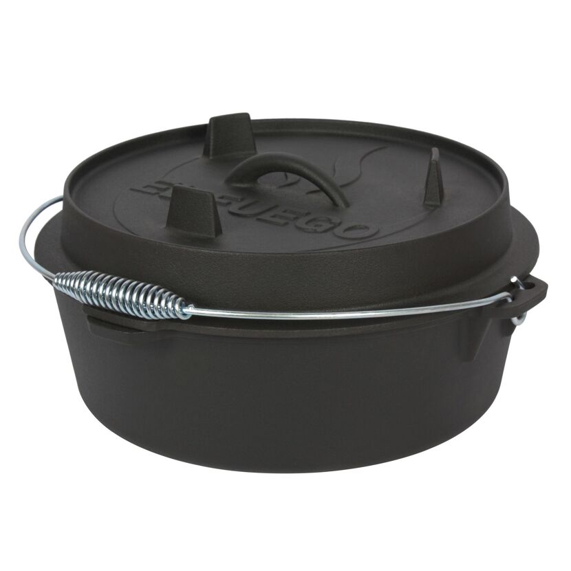 Schwarzer gusseiserner Dutch Oven von El Fuego