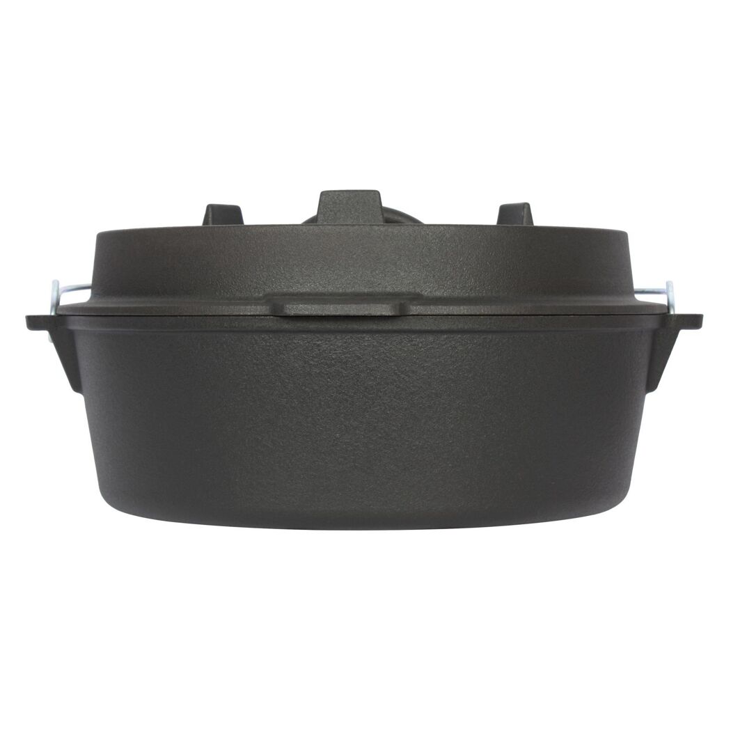 Schwarzer gusseiserner Dutch Oven von El Fuego