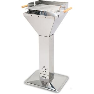 Holzkohlegrill 'Thüringen' Edelstahl 95,6 cm