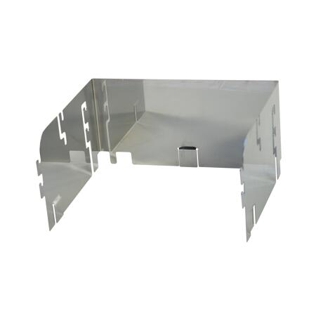 2. Bild von Windschutz für Grill 'Weimar' silbern 38 x 34 x 19 cm