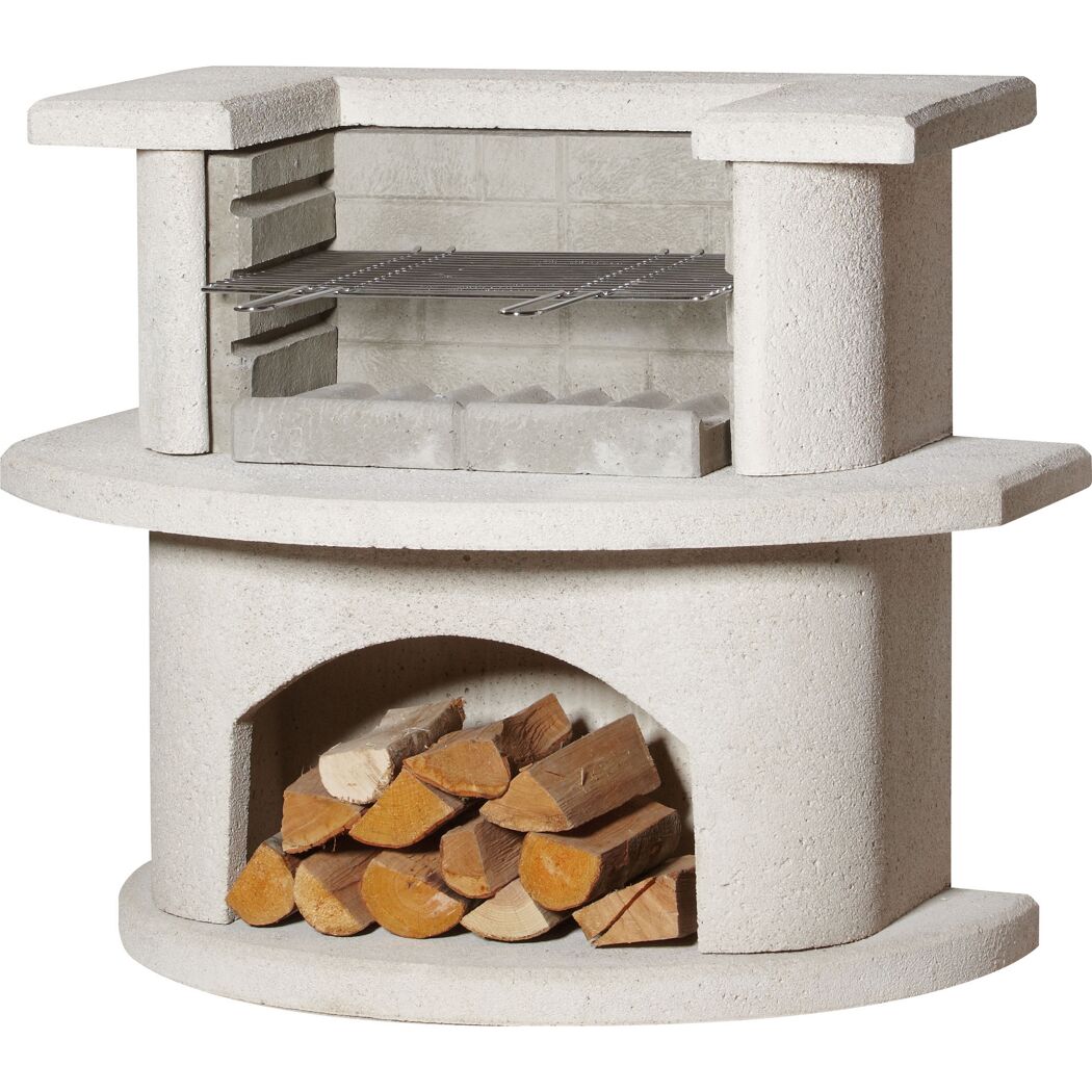 Runder Gartengrill mit Grillrost