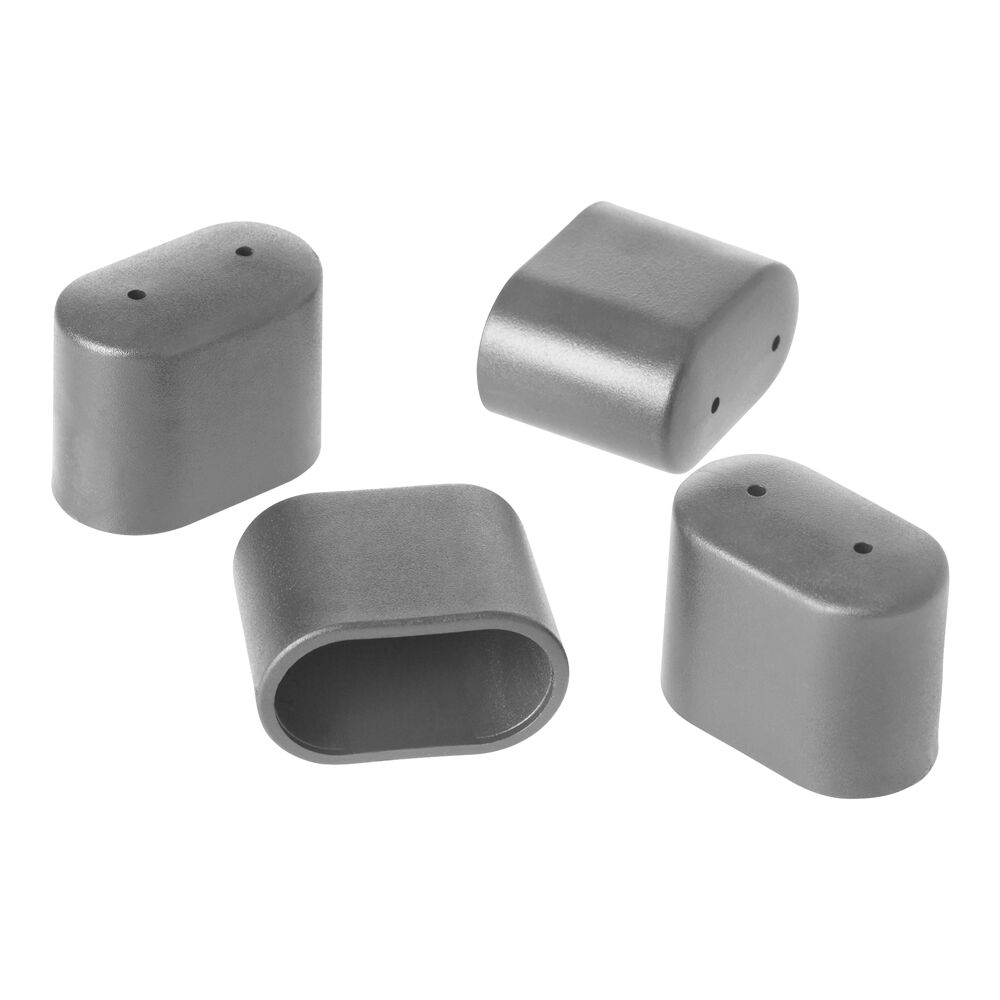 Vier graue Ersatz-Fußkappen