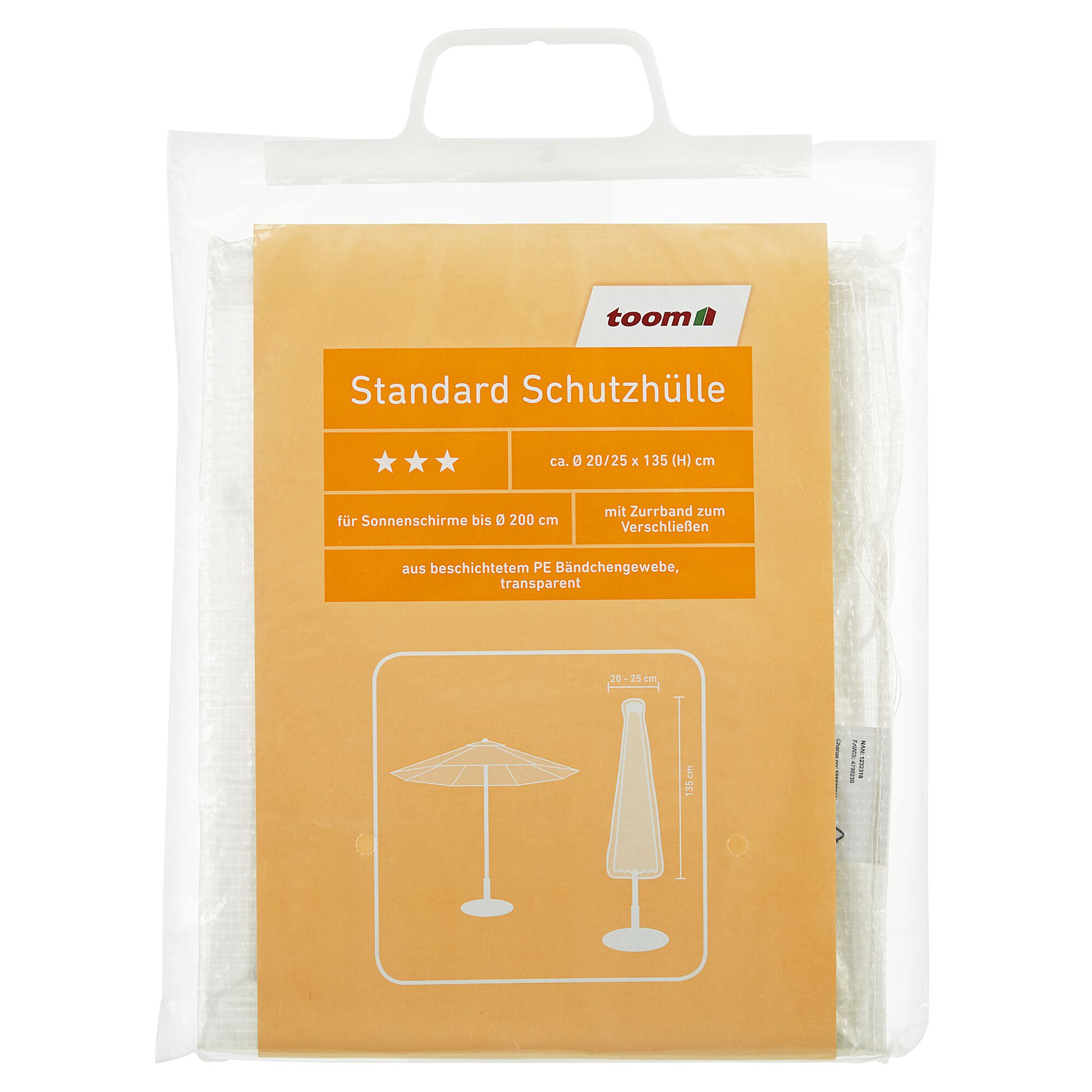 toom Standard Schutzhülle für Sonnenschirme