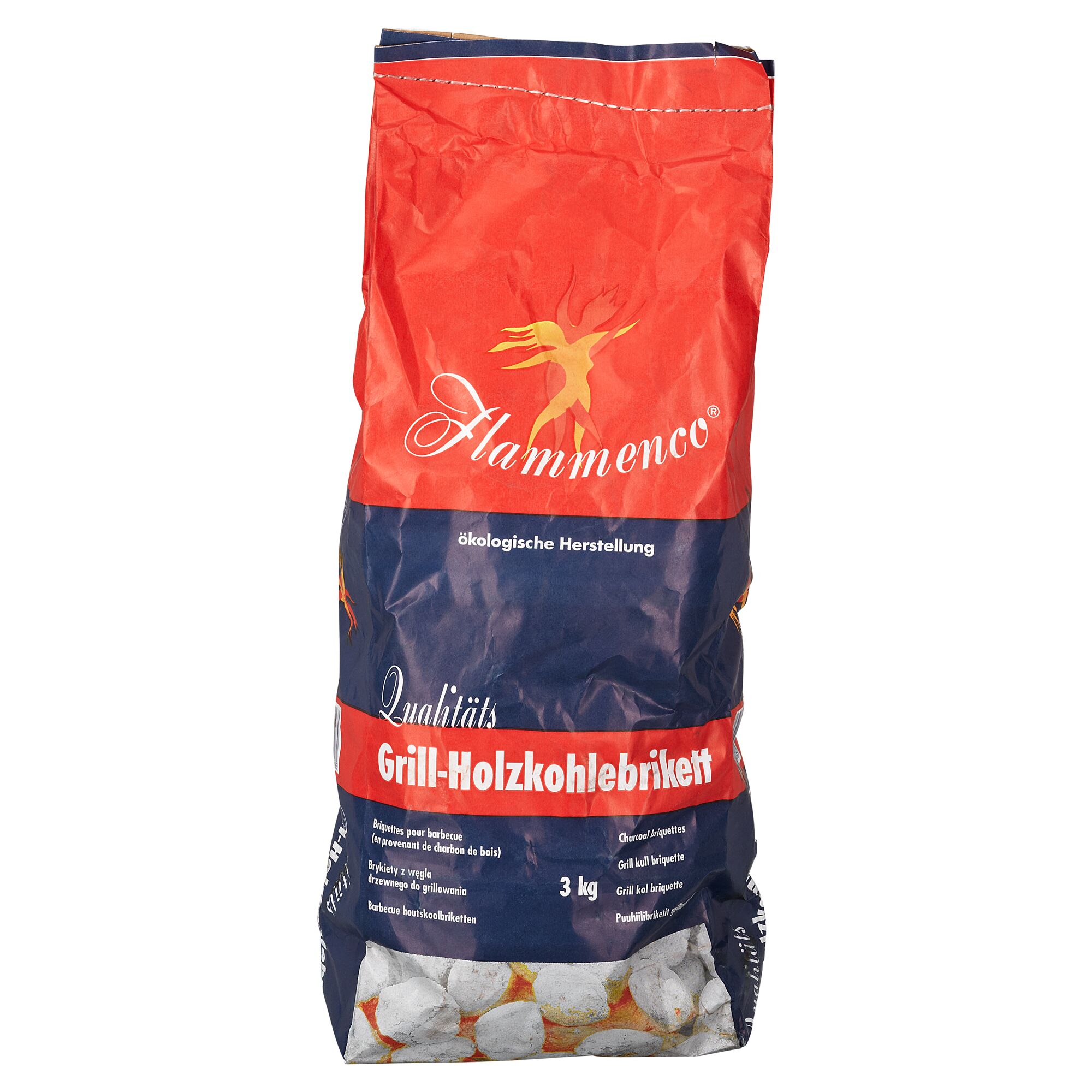 3 kg Grill-Holzkohlebriketts Flamenco