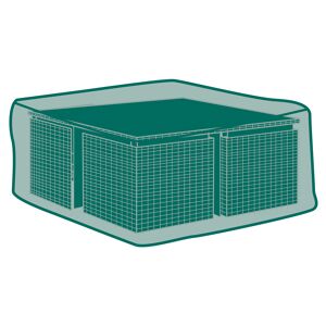 Schutzhülle für Gartenmöbel-Set 'Cube' transparent 121 x 121 x 74 cm