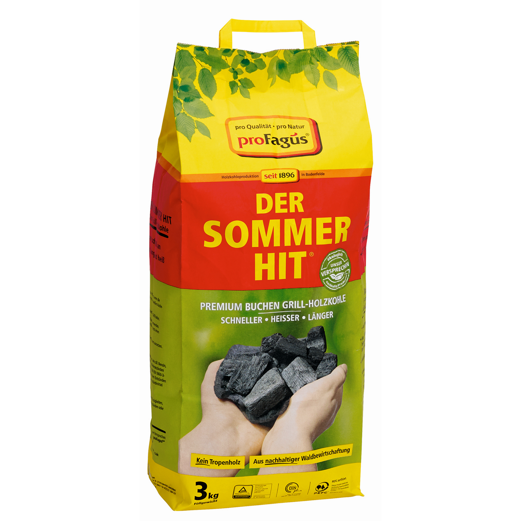 Buchen-Grillholzkohle "Der Sommer-Hit" 3 kg + product picture