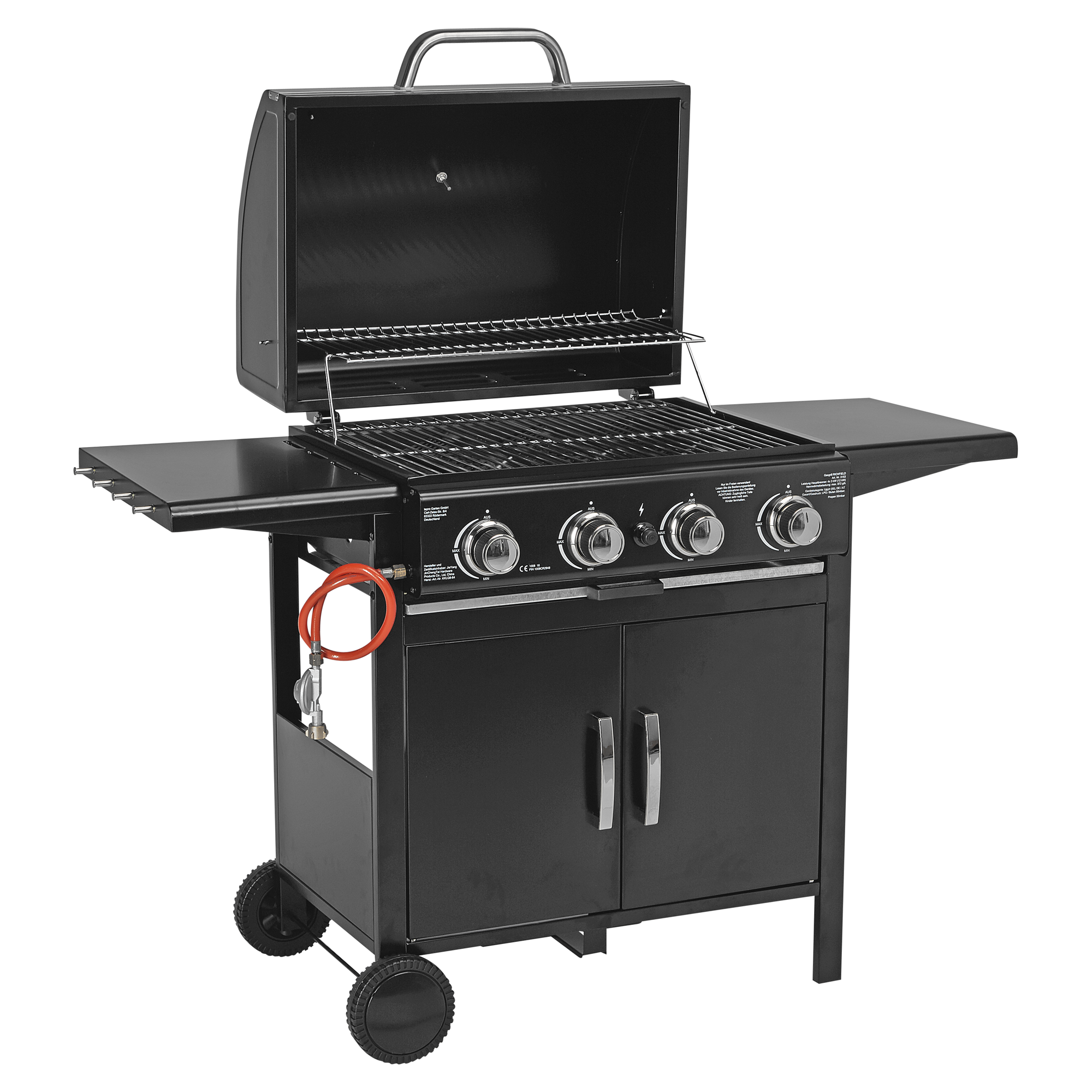Gasgrill "Richfield" Metall schwarz 4 x 3 kW 58 x 44 cm + product picture