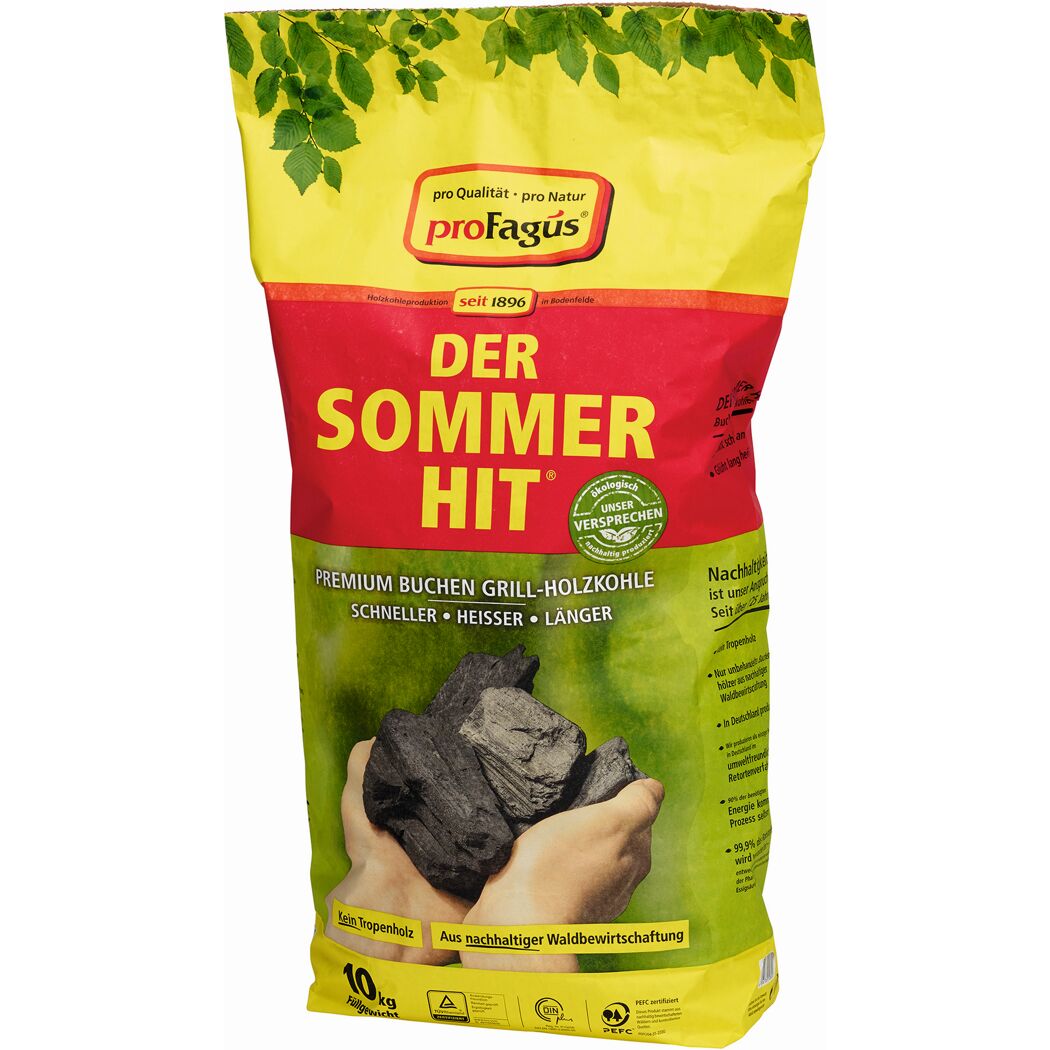 ProFagus Premium Buchen Grill-Holzkohle, 10 kg