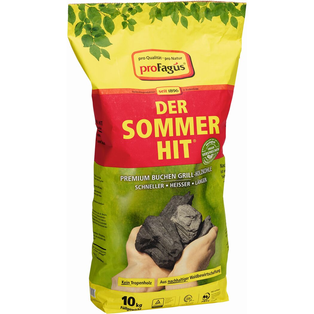 10 kg Grill-Holzkohle "Der Sommerhit" von proFagus