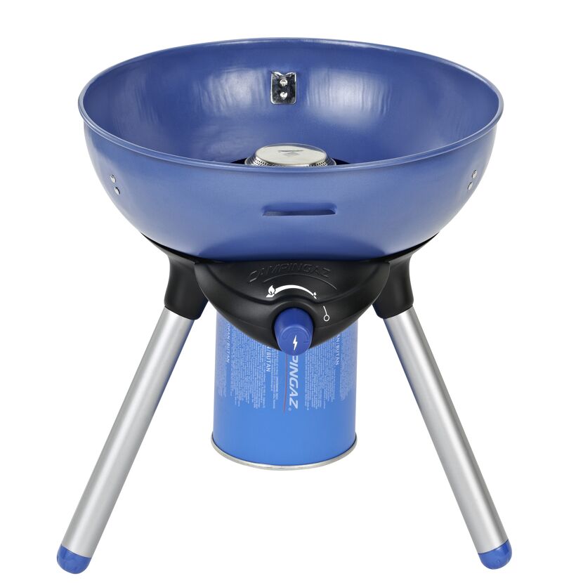 Blauer Campingaz Party Grill 200 mit Gaskartusche