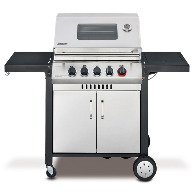 Bild von Gasgrill 'Monroe 3 SIK Turbo' silbern, schwarz