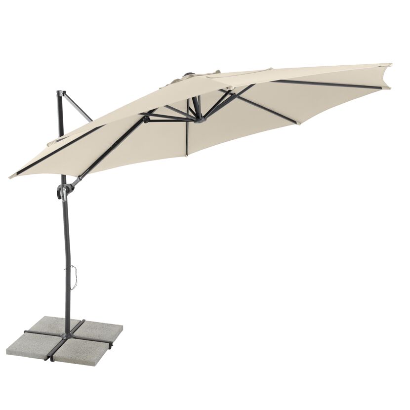 Ampelschirm 'Sylt' drehbar Ø 300 cm