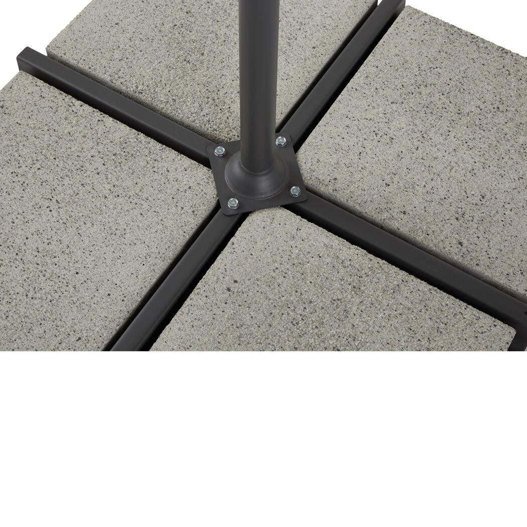 Ampelschirm 'Sylt' drehbar Ø 300 cm