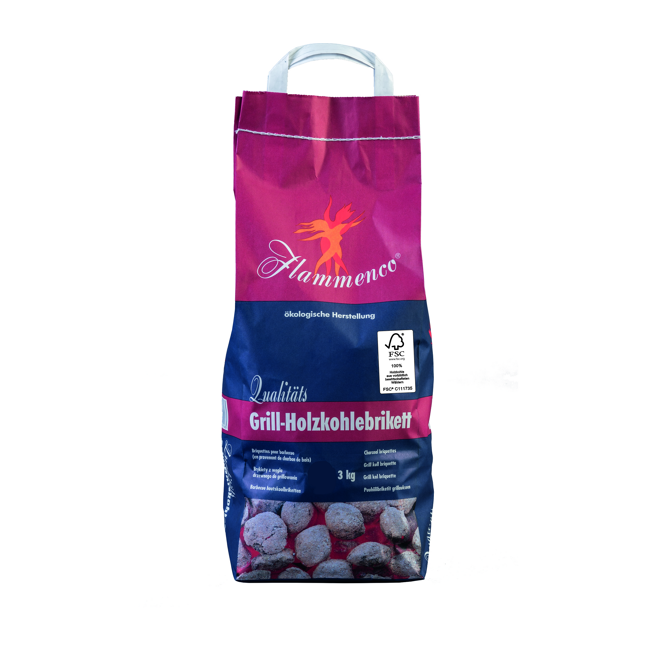 Bild von Grill-Holzkohlebrikett 100 % FSC 3 kg
