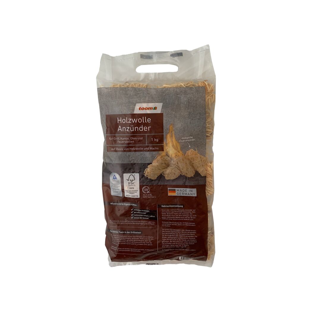 1 kg Holzwolle Anzünder von toom
