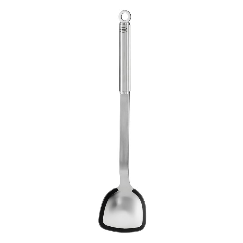 Pfannen-/Woklöffel mit Rundgriff Silikonrand 34,5 cm