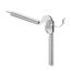 Metallische Knoblauchpresse mit Abstreifer