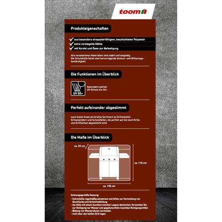 4. Bild von Premium-Schutzhülle für Gasgrills bis 4-Brenner 130 x 110 x 55 cm