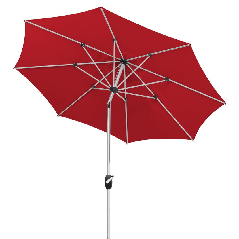 Roter Sonnenschirm