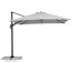 Grauer Ampelschirm Rhodos Twist 300x300 cm