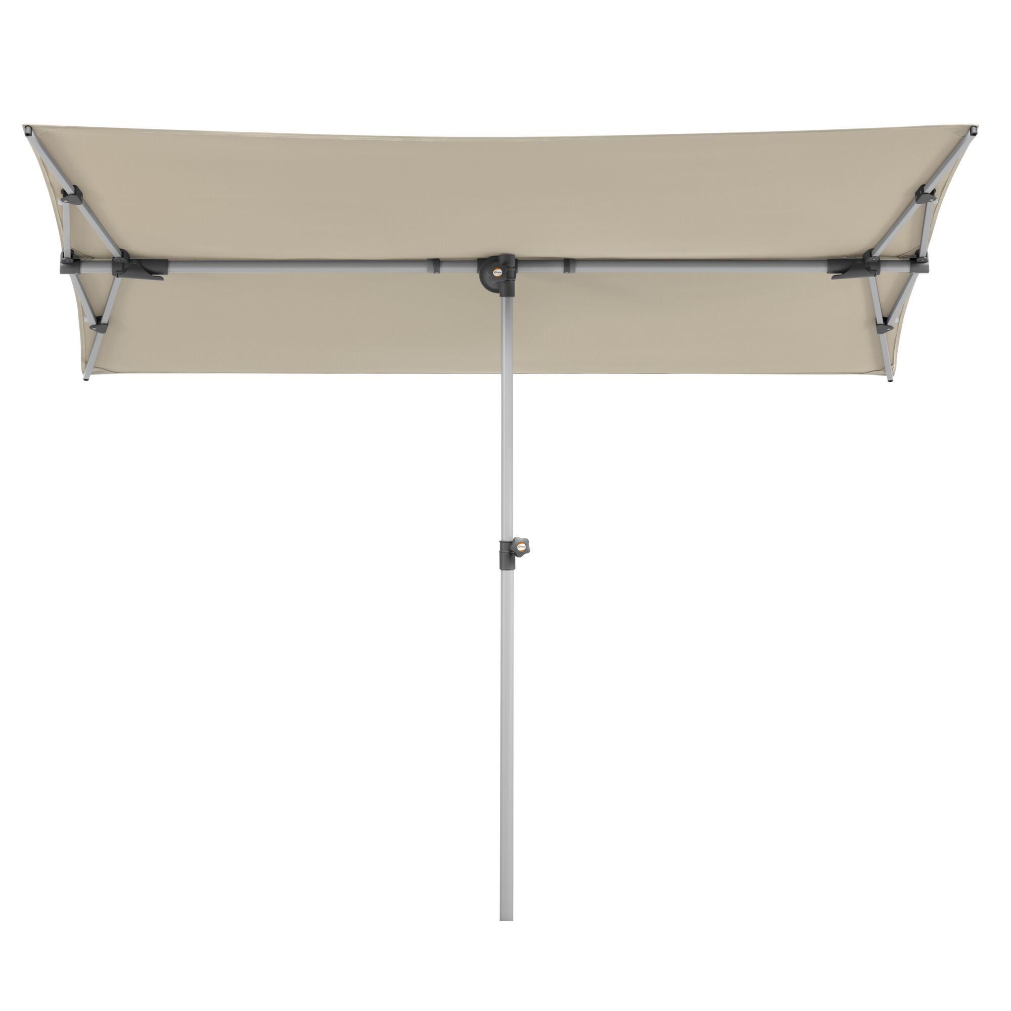 Beigefarbener Sonnenschirm Novara 190x140