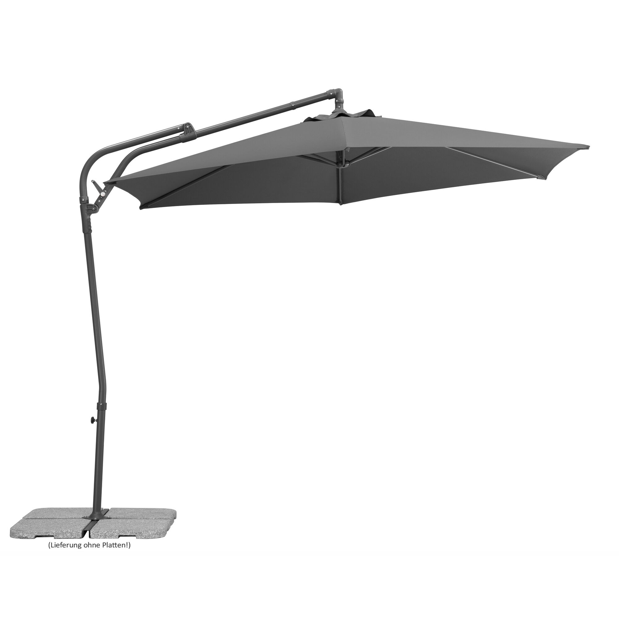 Grauer Sonnenschirm Genua 300/6