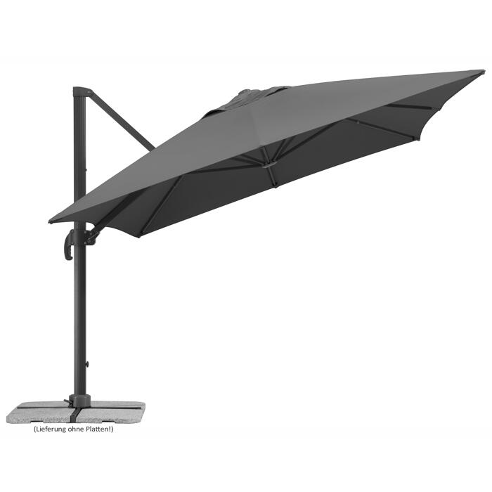 Schneider Ampelschirm 'Rhodos Grande' 300 x 400 cm anthrazit ǀ toom