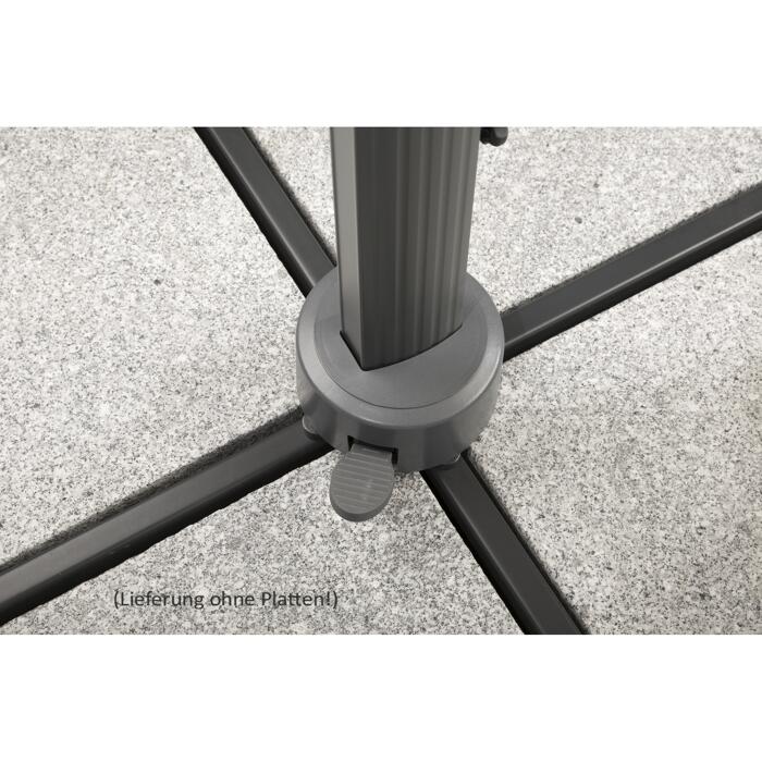 Schneider Ampelschirm 'Rhodos Grande' anthrazit 400 x 300 cm