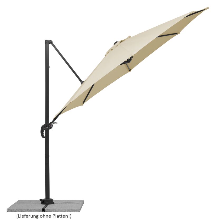 Hängeschirm beige
