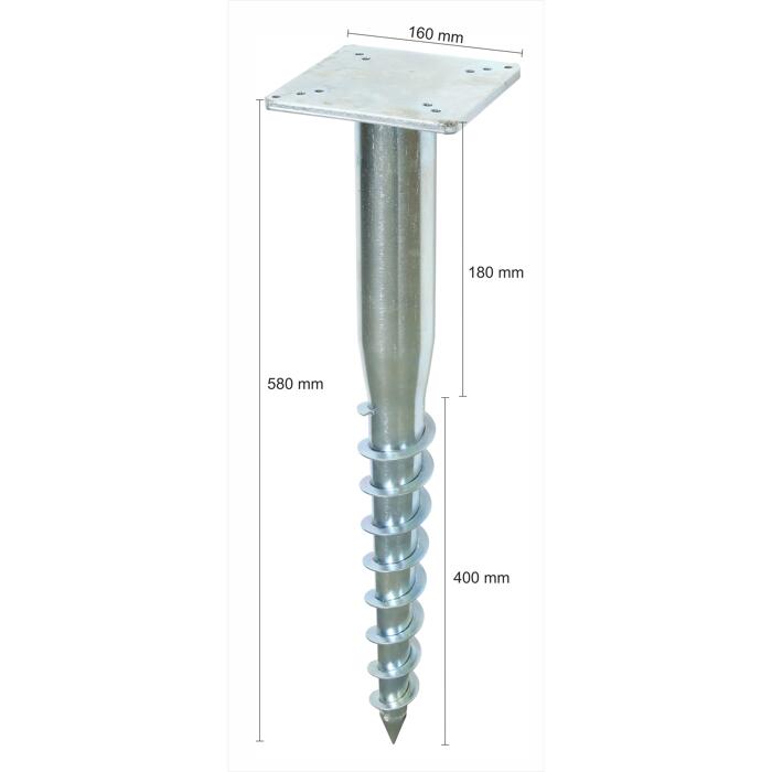Schneider UniversalBodendübel silbergrau 16 x 16 x 55 cm, für