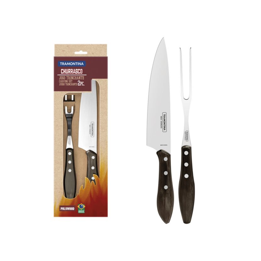 Tranchierbesteck mit Messer und Fleischgabel