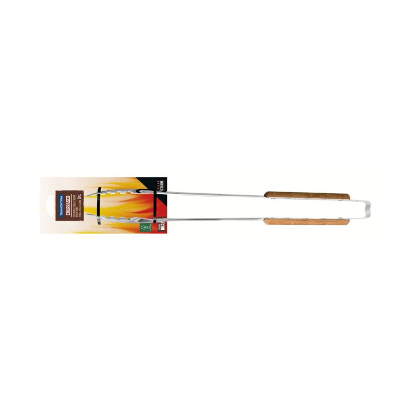 Grillzange mit Holzgriffen
